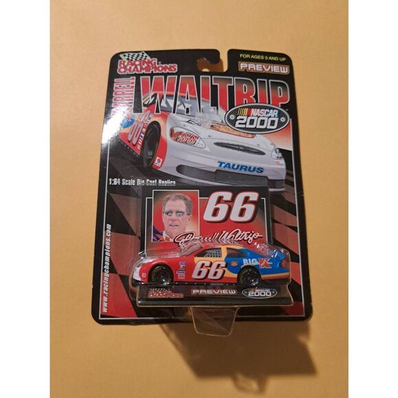 Vintage Darrell Waltrip #66 Big Kmart Racing Champions NASCAR Diecast Race Car - Picture 1 of 2